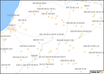 map of Douar Oulad Medjahri